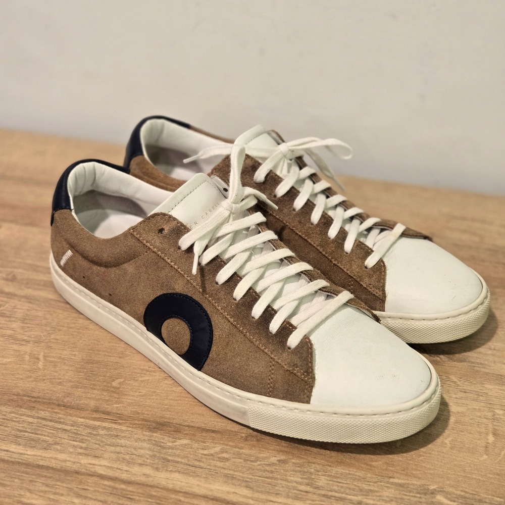 Oliver Cabell Low 1 Wheat Suede Leather Sneakers Mens 43 Made in Italy